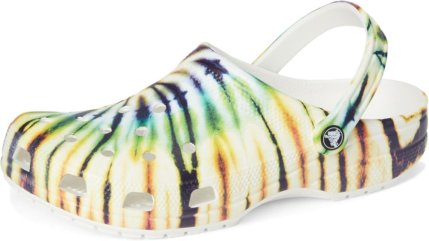 image:imageCrocs UnisexAdult Classic Graphic ClogsMultiGreen Tie Dye
