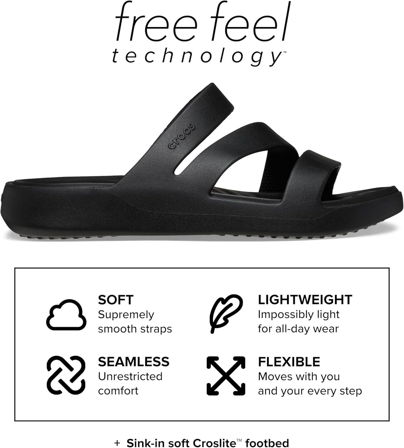 image:imageCrocs Women Getaway Strappy SandalsTruffle