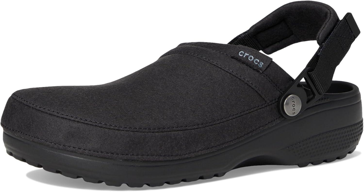 image:imageCrocs Womens Classic Crafted Canvas ClogsBlack Suede