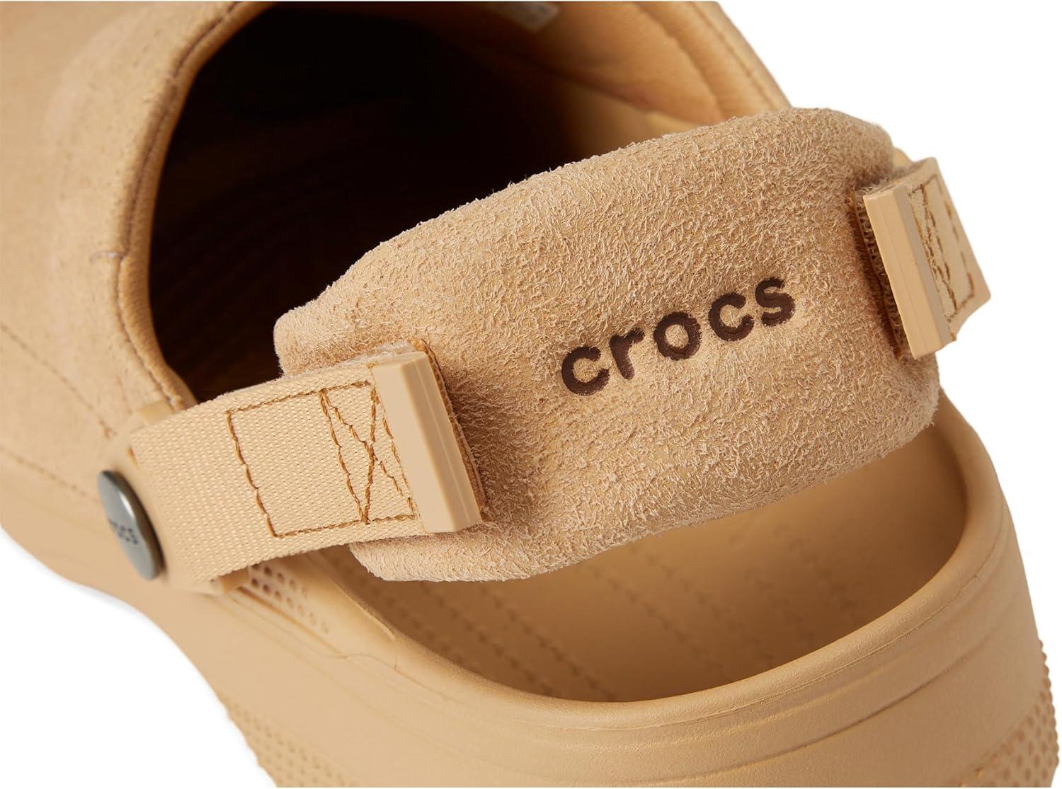 image:imageCrocs Womens Classic Crafted Canvas ClogsCashew Suede