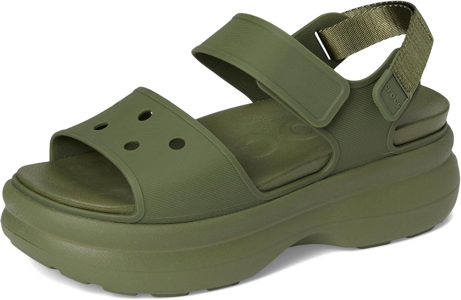 image:imageCrocs Womens Soho Y Strap SandalsArmy Green