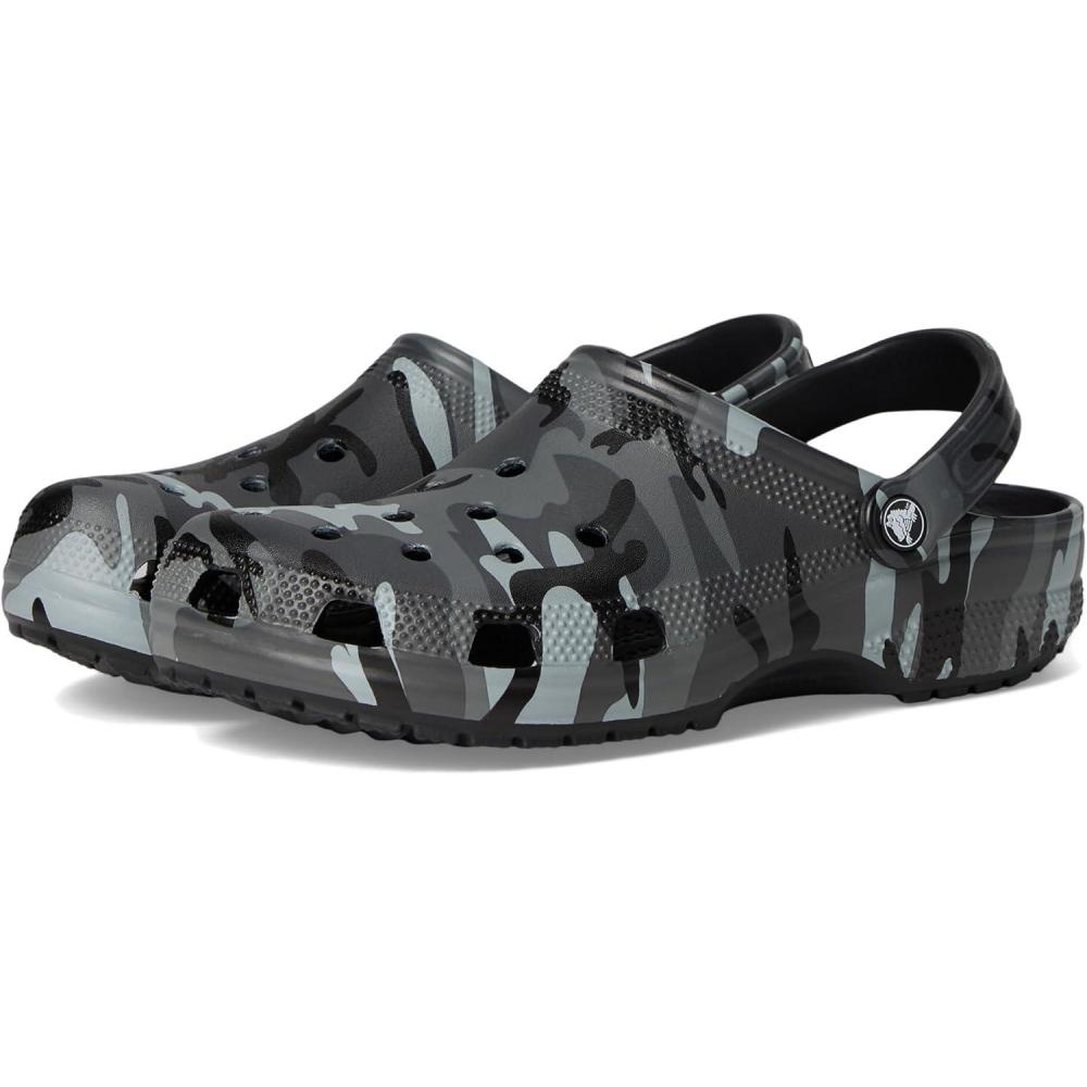 image:imageCrocs UnisexAdult Classic Graphic ClogsBlackSlate Grey