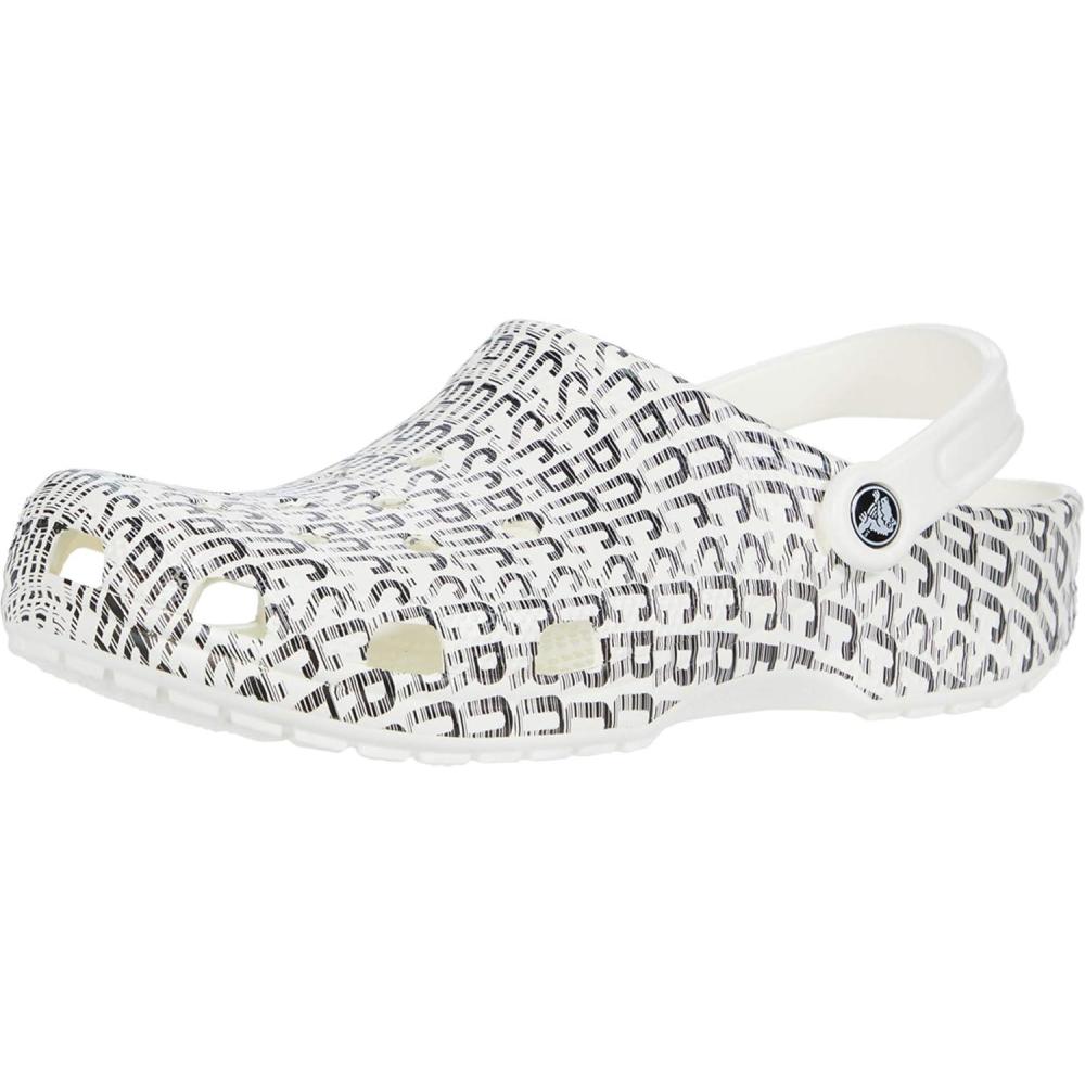 image:imageCrocs UnisexAdult Classic Graphic ClogsWhite