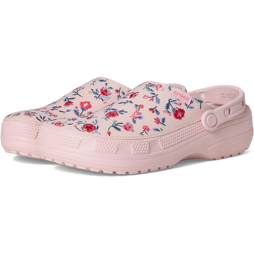 image:imageCrocs Womens Classic Crafted Canvas ClogsFloral Cotton Candy