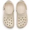 Crocs Unisex-Adult Classic Graphic Clogs(Almond Tint/Leopard)