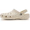 Crocs Unisex-Adult Classic Graphic Clogs(Almond Tint/Leopard)