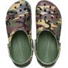 Crocs Unisex-Adult Classic Graphic Clogs(Army Green Camo)