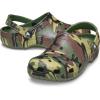 Crocs Unisex-Adult Classic Graphic Clogs(Army Green Camo)