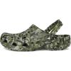 Crocs Unisex-Adult Classic Graphic Clogs(Army Green/Multi)
