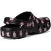 Crocs Unisex-Adult Classic Graphic Clogs(Black/Flowers)