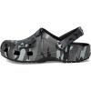 Crocs Unisex-Adult Classic Graphic Clogs(Black/Slate Grey)