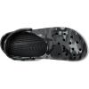 Crocs Unisex-Adult Classic Graphic Clogs(Black/Slate Grey)