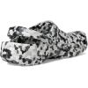 Crocs Unisex-Adult Classic Graphic Clogs(Black/White Confetti)