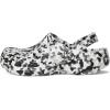 Crocs Unisex-Adult Classic Graphic Clogs(Black/White Confetti)