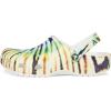 Crocs Unisex-Adult Classic Graphic Clogs(Multi/Green Tie Dye)