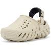 Crocs Unisex-Adult Echo Clog(Bone/Black)