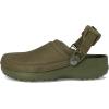 Crocs Women’s Classic Crafted Canvas Clogs(Army Green Suede)
