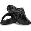Crocs Women’s Getaway Triangle Flip Flops(Black Gems)
