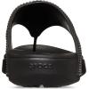 Crocs Women’s Getaway Triangle Flip Flops(Black Gems)