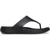Crocs Women’s Getaway Triangle Flip Flops(Black/Black)