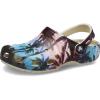 Crocs Unisex-Adult Classic Graphic Clogs(Bone/Multi)