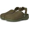Crocs Women’s Classic Crafted Canvas Clogs(Army Green Suede)