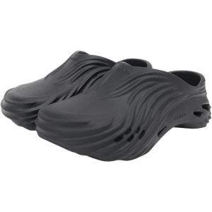 Crocs Unisex Adult Echo Wave Clogs(Black/Black)