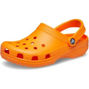 Crocs Unisex-Adult Classic Clogs(Orange Zing)