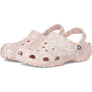Crocs Unisex-Adult Classic Graphic Clogs(Pink Milk/Multi)