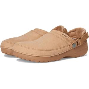 Crocs Women’s Classic Crafted Canvas Clogs(Milk Chocolate Suede)