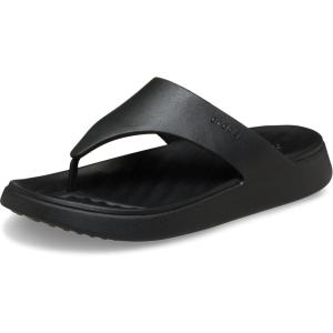 Crocs Women’s Getaway Triangle Flip Flops(Black/Black)