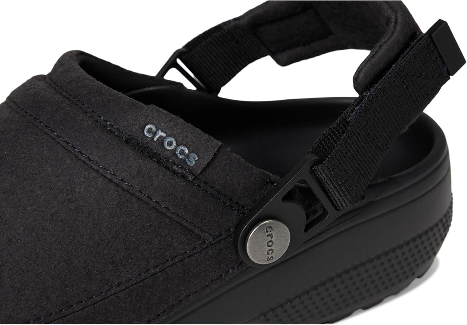 image:imageCrocs UnisexAdult Classic Crafted Canvas Clogs for Men and WomenBlack Suede