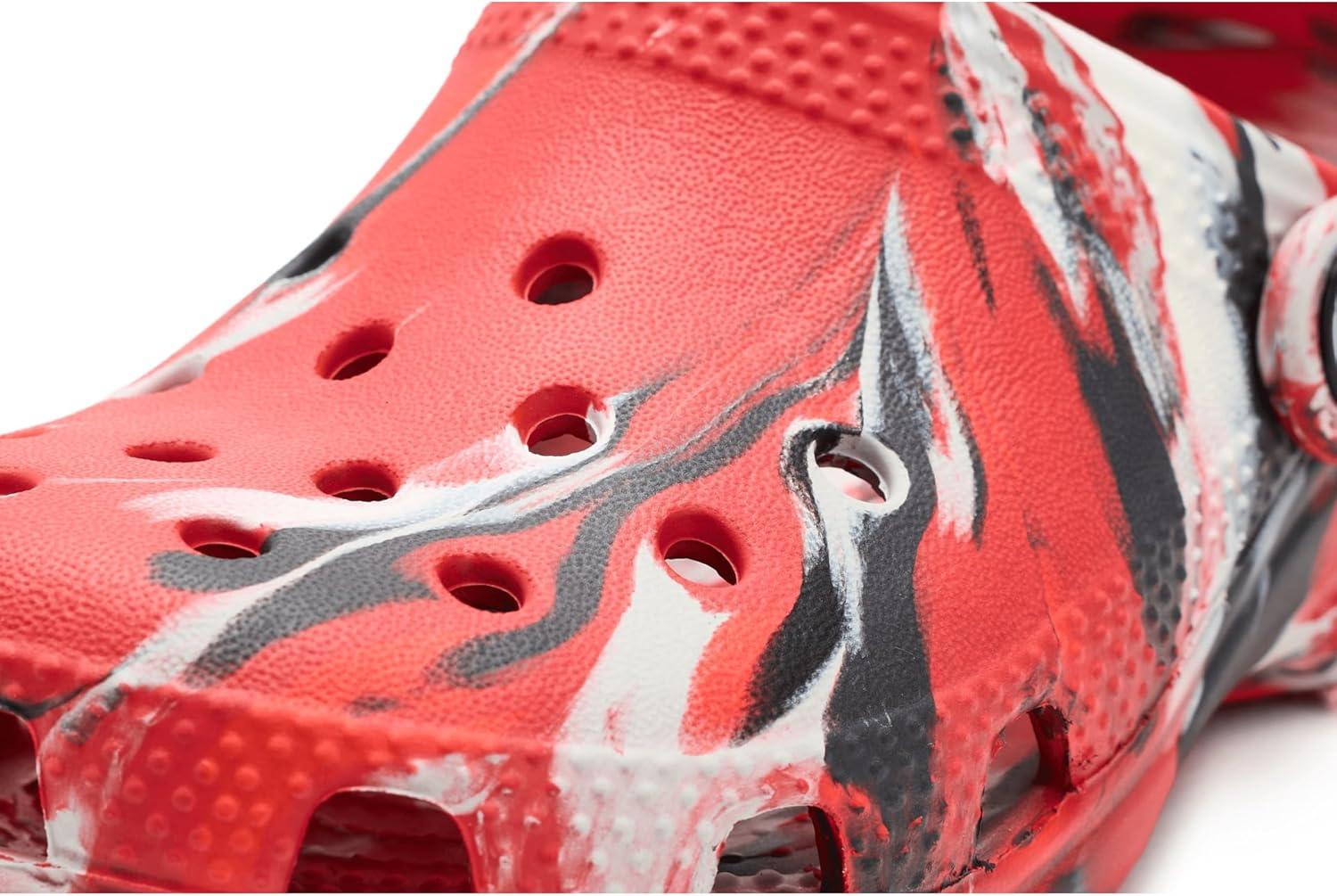 image:imageCrocs UnisexChild Classic Watercolor Marbled Clog KFlameMulti
