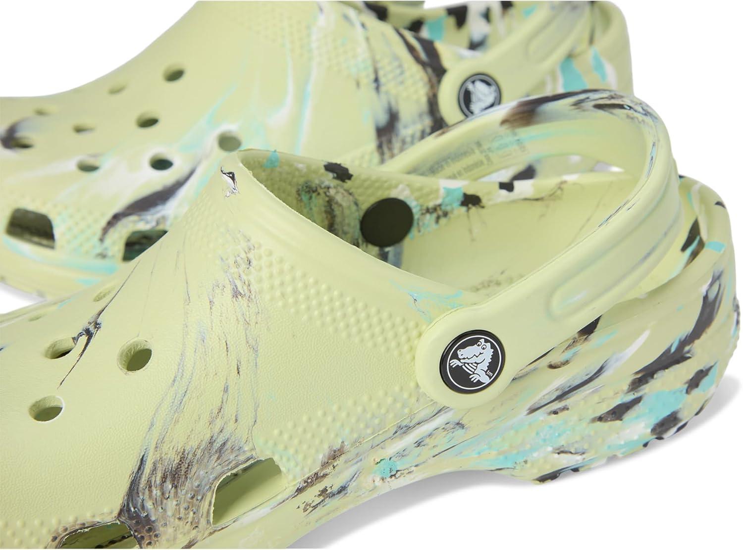 image:imageCrocs UnisexChild Classic Watercolor Marbled Clog KFrothy GreenMulti
