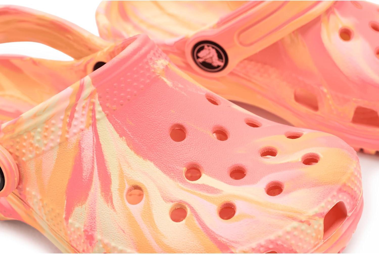 image:imageCrocs UnisexChild Classic Watercolor Marbled Clog KGuavaMulti