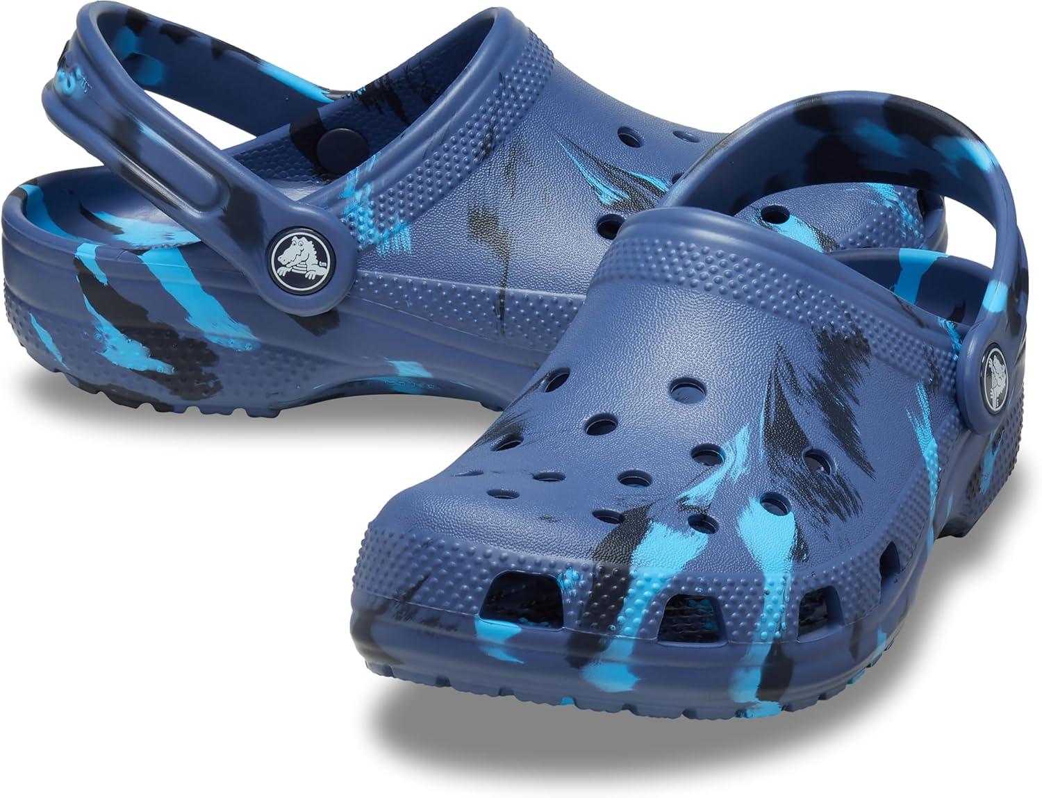 image:imageCrocs UnisexChild Classic Watercolor Marbled Clog KNavyMulti