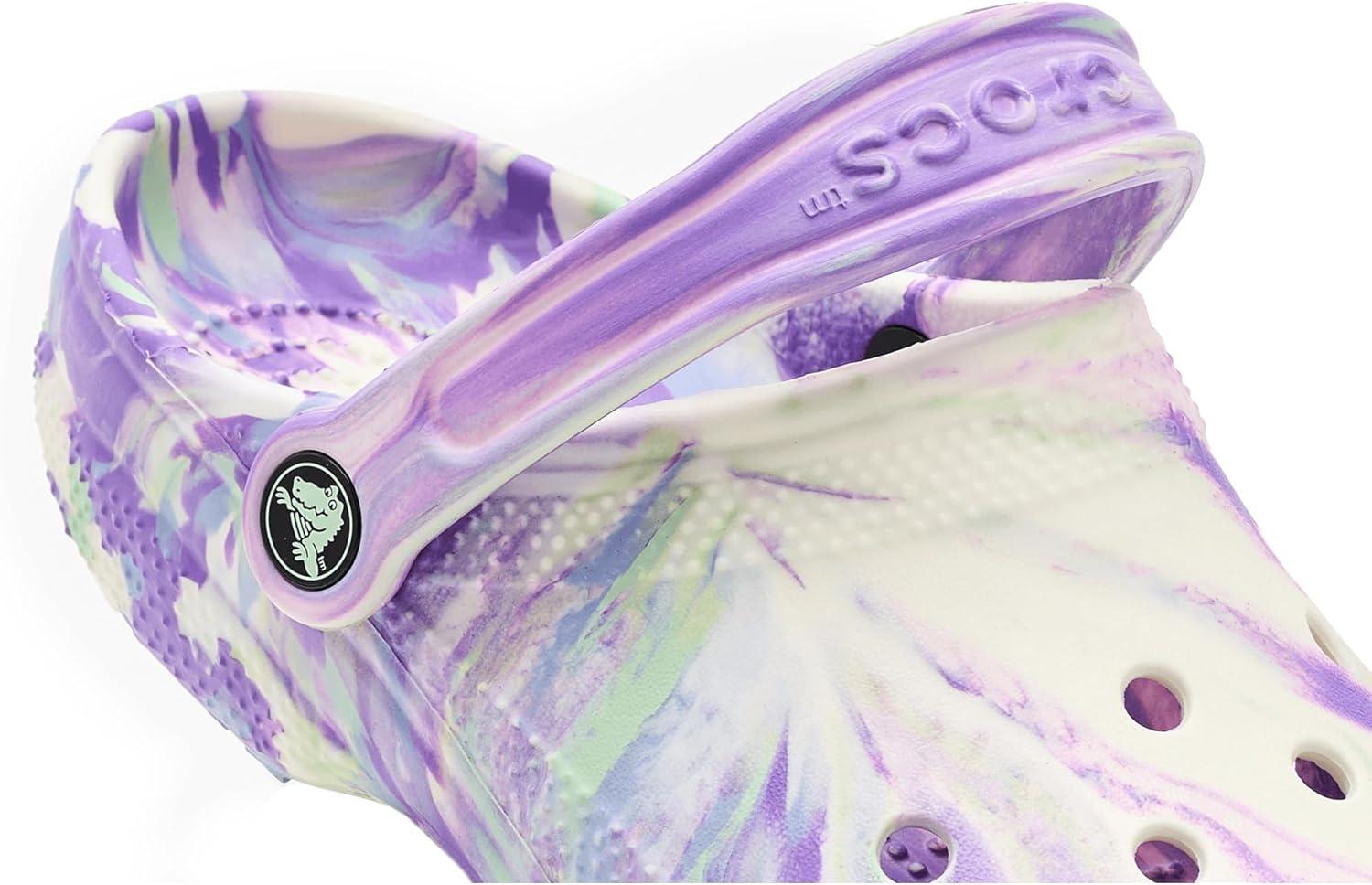 image:imageCrocs UnisexChild Classic Watercolor Marbled Clog KPurpleMulti Glow