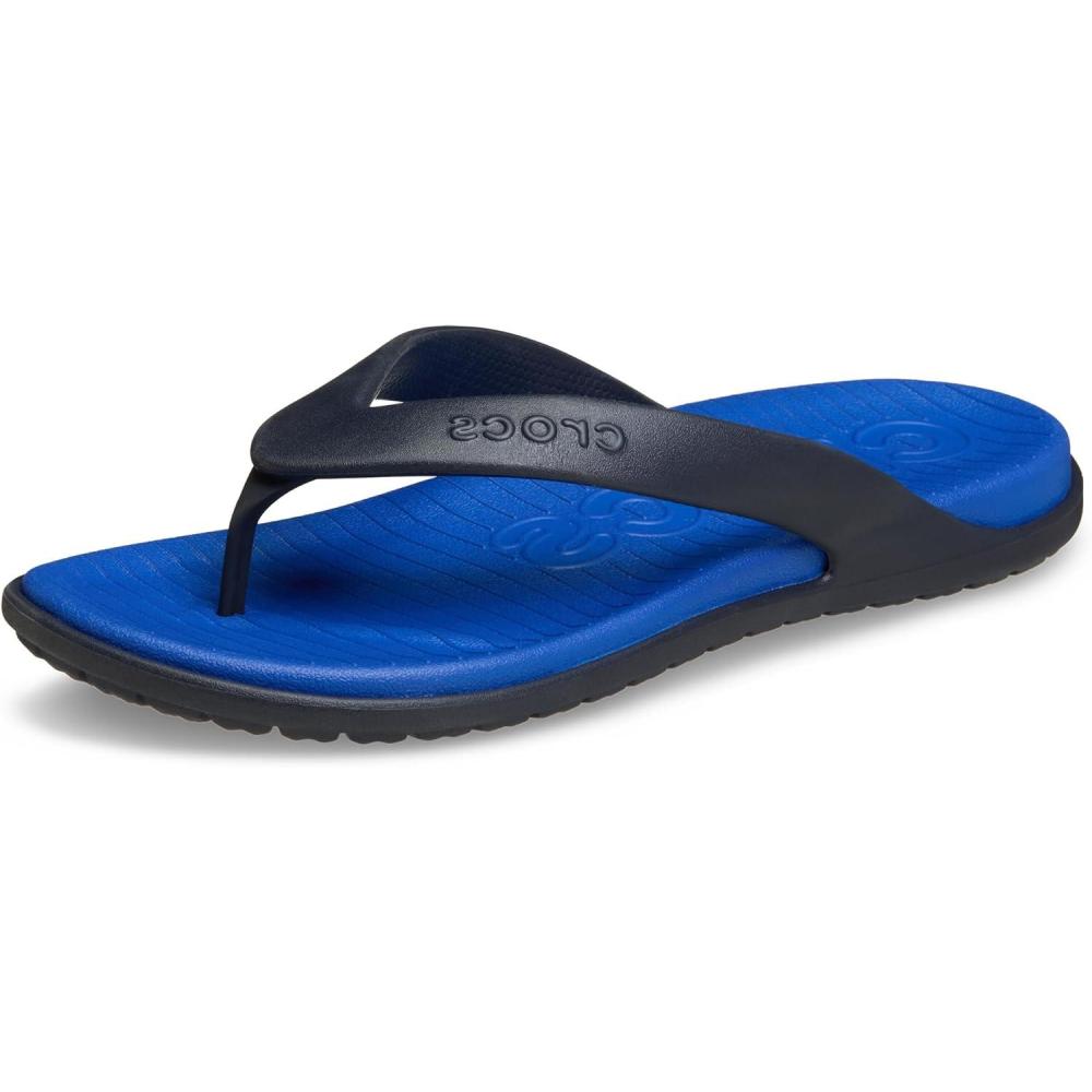 image:imageCrocs Mens Coast Flip Flops Sandals for MenBlue BoltDeep Navy