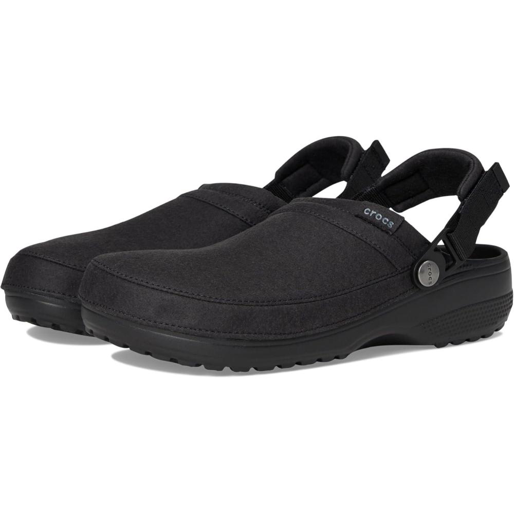 image:imageCrocs UnisexAdult Classic Crafted Canvas Clogs for Men and WomenBlack Suede
