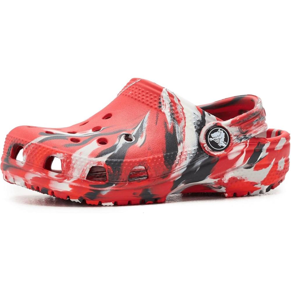 image:imageCrocs UnisexChild Classic Watercolor Marbled Clog KFlameMulti