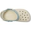 Crocs Unisex Kids Classic Denim Floral Backstrap Clogs (Little Kid/Big Kid) Summit White 4 Big Kid Medium