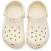 Crocs Unisex-Child Classic Graphic Clog(Summit White/Multi Glow)