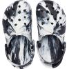 Crocs Unisex-Child Classic Watercolor Marbled Clog K(Black/White)