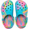 Crocs Unisex-Child Classic Watercolor Marbled Clog K(Digital Aqua/Multi)