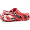 Crocs Unisex-Child Classic Watercolor Marbled Clog K(Flame/Multi)