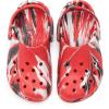 Crocs Unisex-Child Classic Watercolor Marbled Clog K(Flame/Multi)