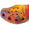 Crocs Unisex-Child Classic Watercolor Marbled Clog K(Orange Zing/Multi)