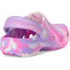 Crocs Unisex-Child Classic Watercolor Marbled Clog K(Pink Crush/Multi Glow in the Dark)