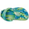 Crocs Unisex-Child Classic Watercolor Marbled Clog K(Prep Blue/Multi Glow in the Dark)