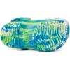 Crocs Unisex-Child Classic Watercolor Marbled Clog K(Prep Blue/Multi Glow in the Dark)